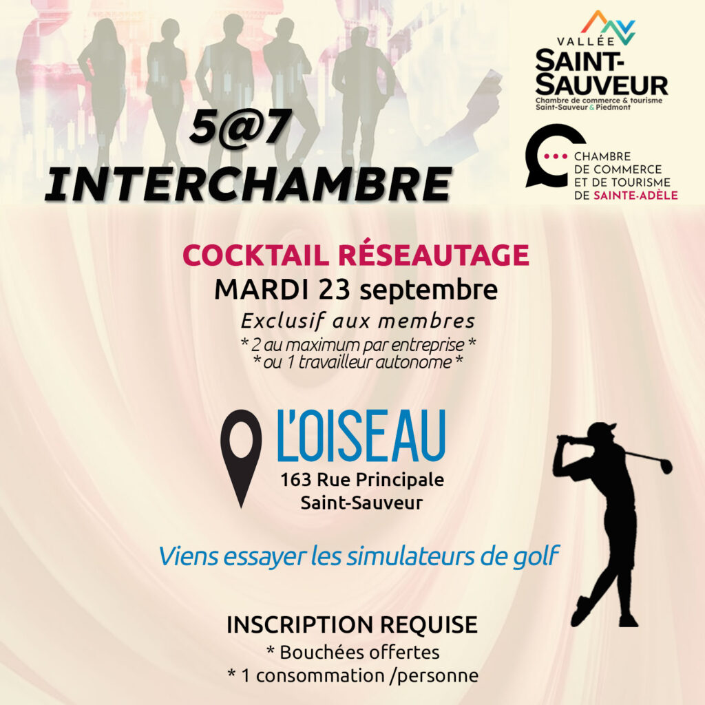 5 à 7 Inter-Chambre